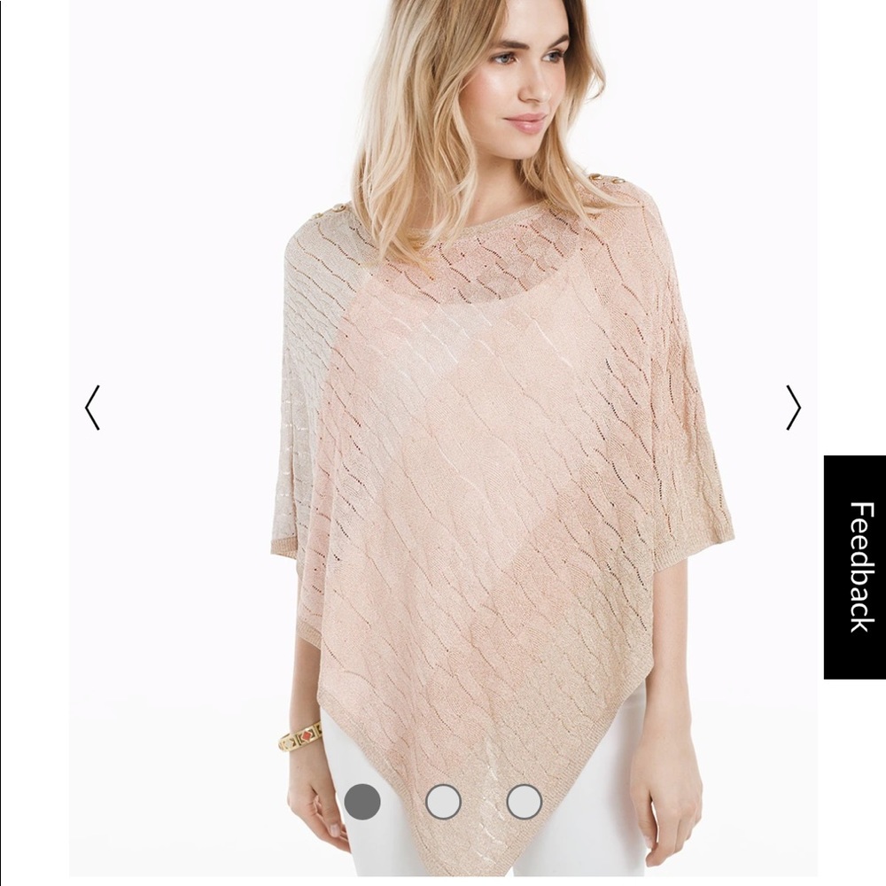 White House Black Market ombré poncho